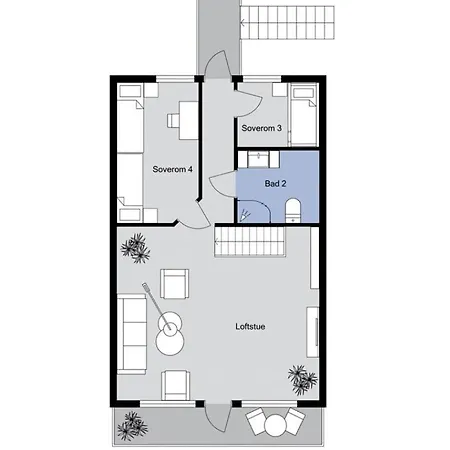Great Mountain With 12 Beds Feriehus
